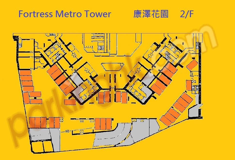  Fortress Hill Carpark  King's Road  Fortress Metro Tower  Floor plan 香港車位.com ParkingHK.com
