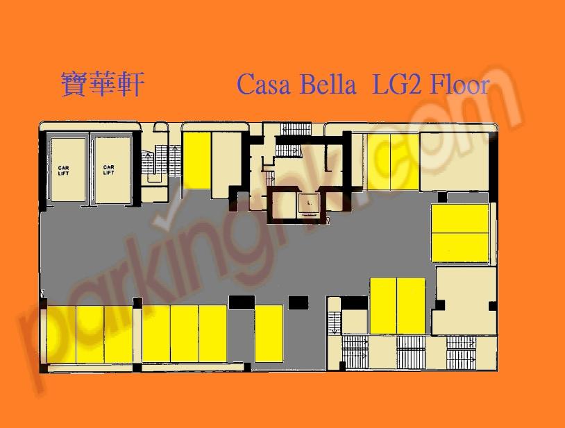  Mid-Levels Carpark  Caine Road  Casa Bella  Floor plan 香港車位.com ParkingHK.com