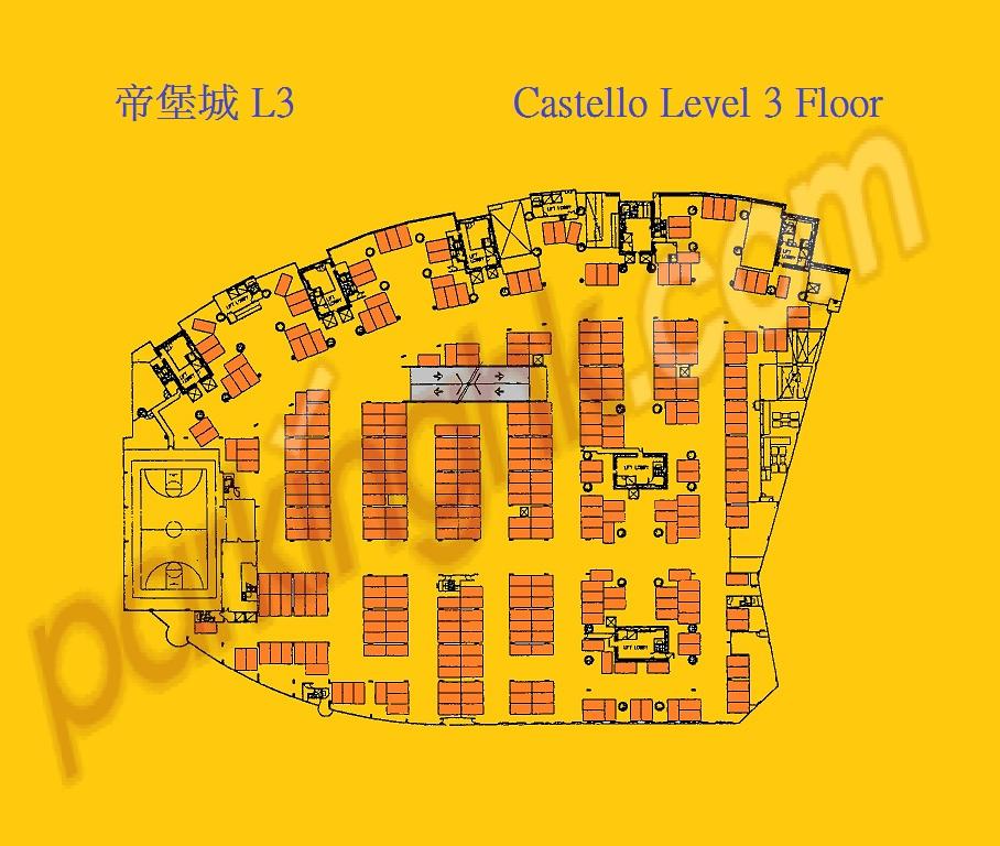  Sha Tin Carpark  Siu Lek Yuen Road  Castello  Floor plan 香港車位.com ParkingHK.com