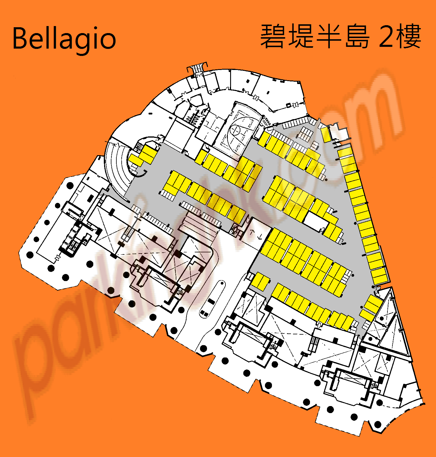  Sham Cheng Carpark  Castle Peak Road - Sham Tseng  Bellagio  Floor plan 香港車位.com ParkingHK.com