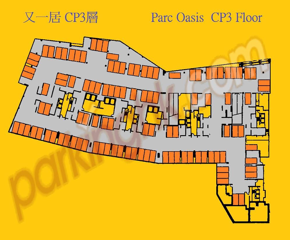  Yau Yat Chuen Carpark  Grandeur Road  Parc Oasis Phase 3  Floor plan 香港車位.com ParkingHK.com