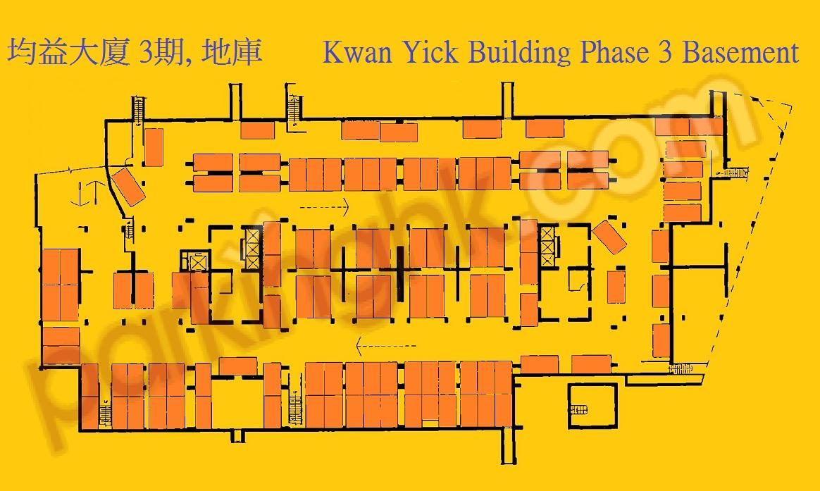  Sai Ying Pun Carpark  Des Voeux Road West  Kwan Yick Building Phase III  Floor plan 香港車位.com ParkingHK.com