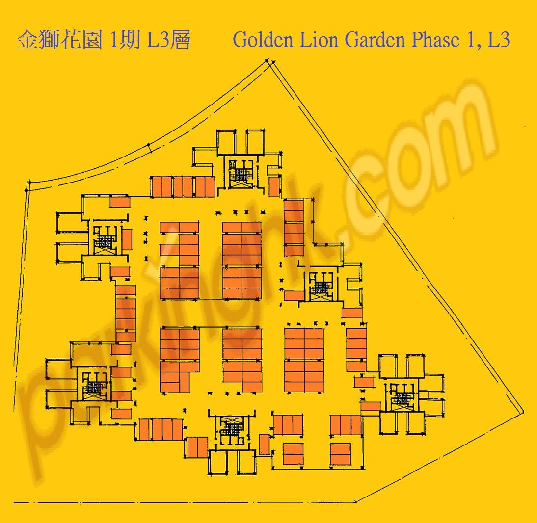  Tai Wai Carpark  Kak Tin Street  Golden Lion Garden Phase 2  Floor plan 香港車位.com ParkingHK.com