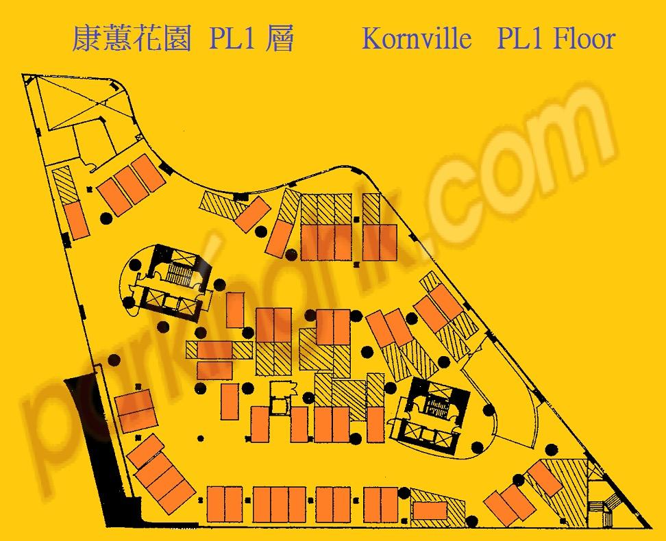  Quarry Bay Carpark  Yau Man Street  Kornville  Floor plan 香港車位.com ParkingHK.com