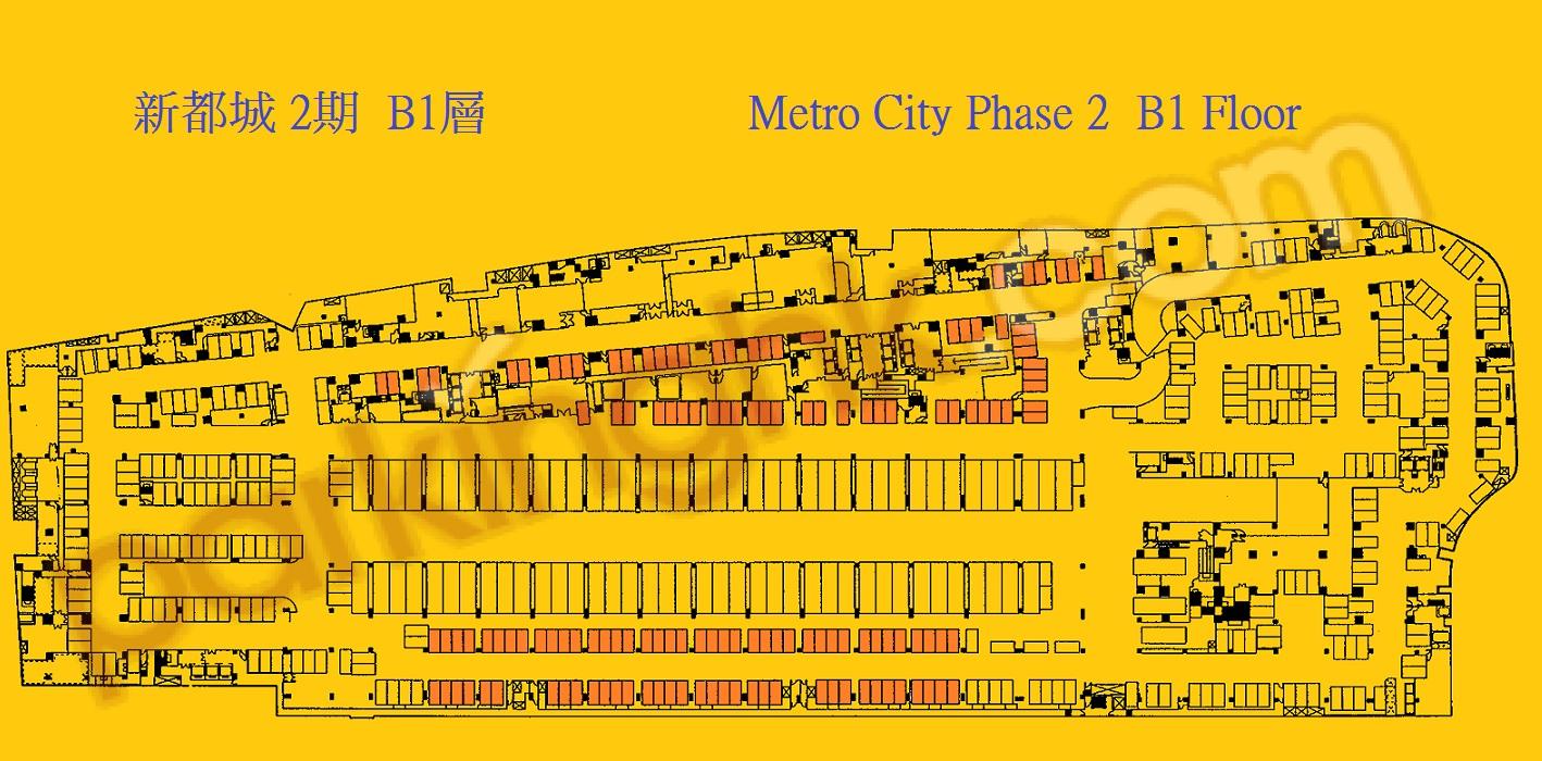  Tseung Kwan O Carpark  Yan King Road   Metro City Phase 2  Floor plan 香港車位.com ParkingHK.com