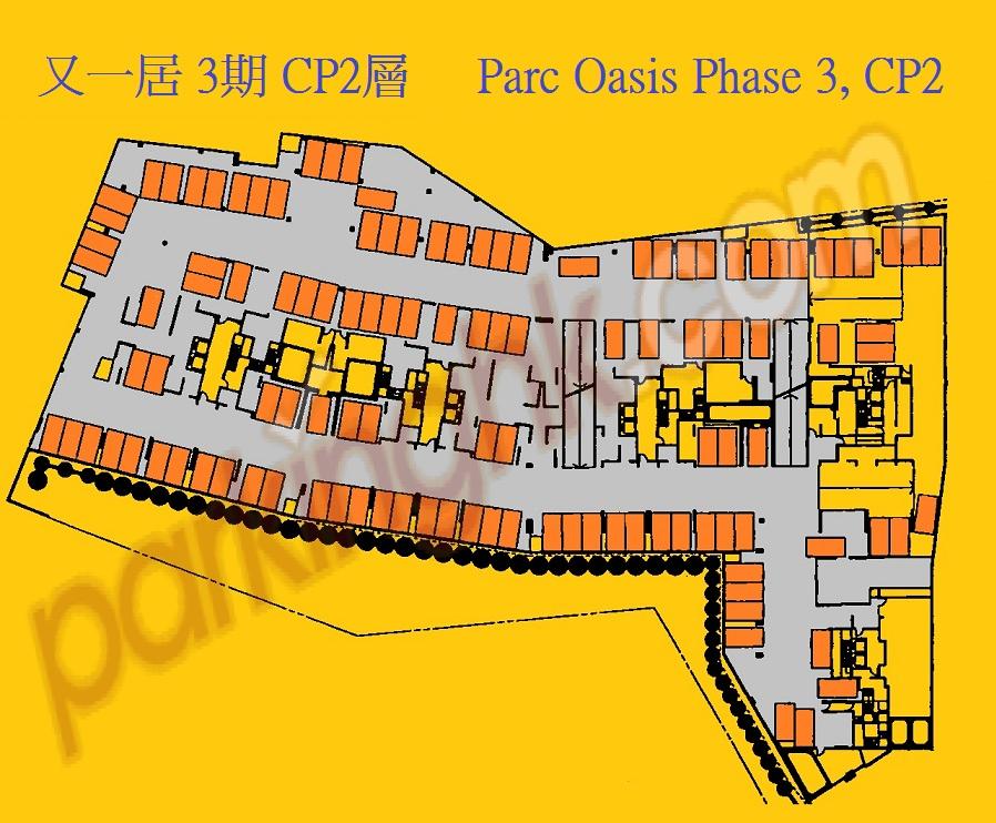  Yau Yat Chuen Carpark  Grandeur Road  Parc Oasis Phase 3  Floor plan 香港車位.com ParkingHK.com