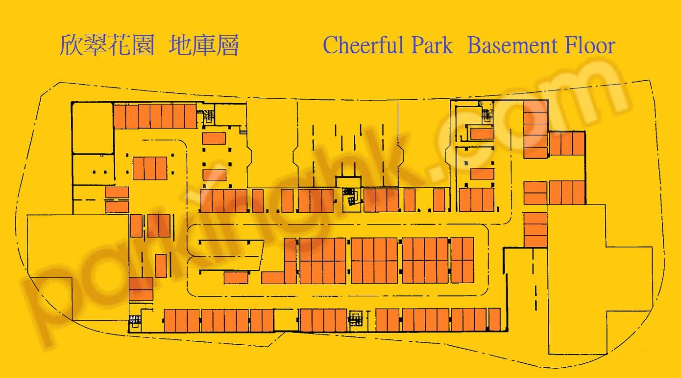  Fanling Carpark  Kat Cheung Crescent  Cheerful Park  Floor plan 香港車位.com ParkingHK.com
