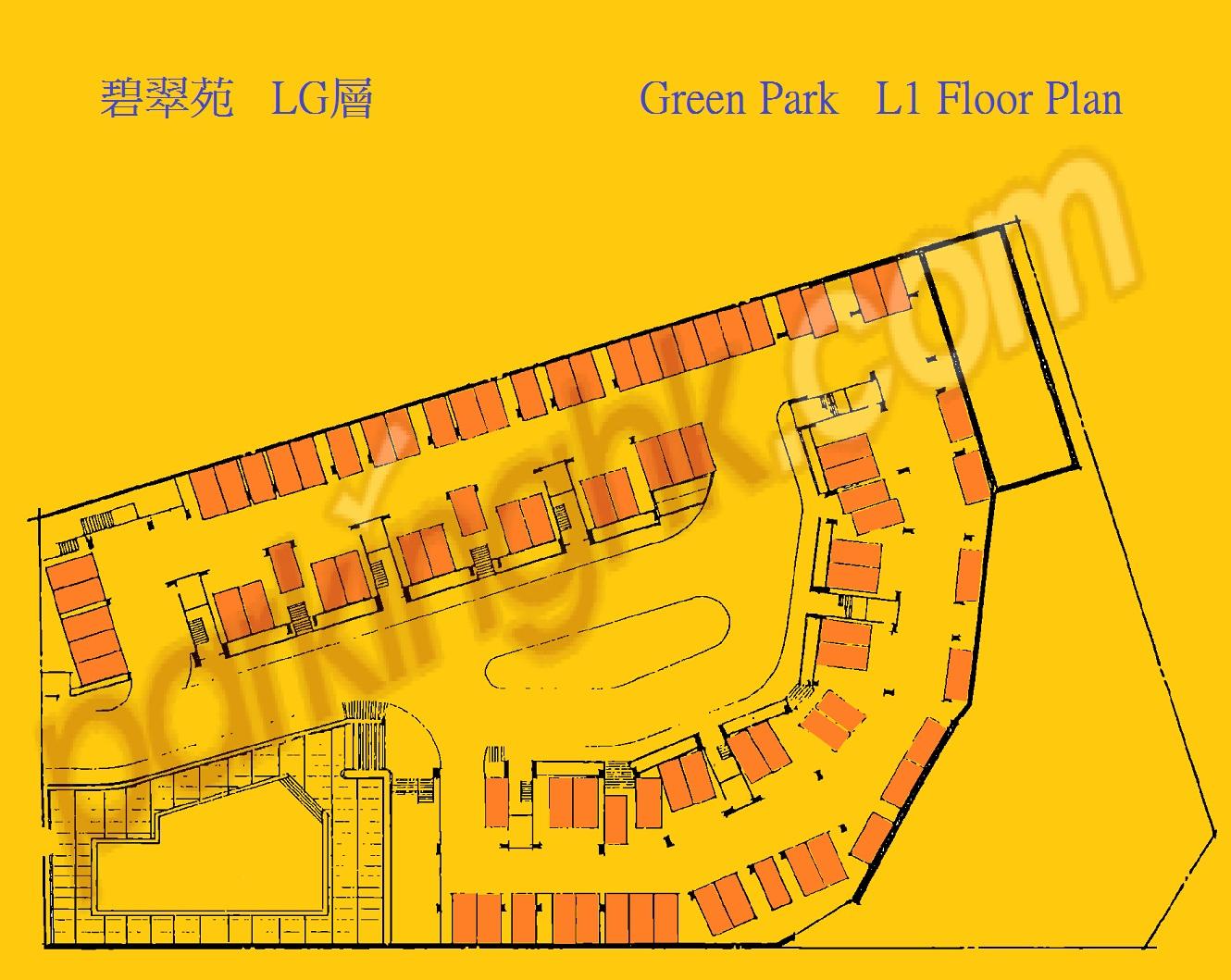  Clear Water Bay Carpark  Razor Hill Road  Green Park  Floor plan 香港車位.com ParkingHK.com