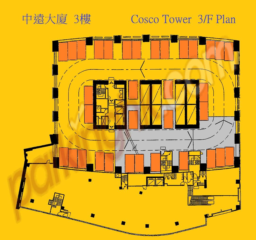  Sheung Wan Carpark  Wing Lok Street  Cosco Tower  Floor plan 香港車位.com ParkingHK.com