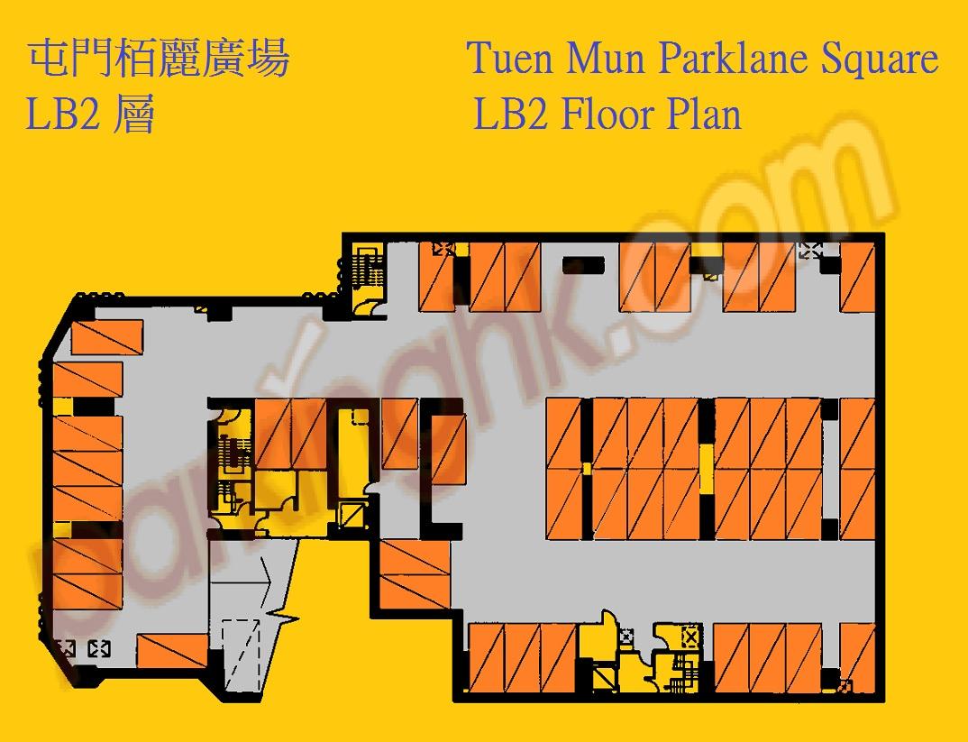  Tuen Mun Carpark  Tuen Hi Road  Tuen Mun Parklane Square  Floor plan 香港車位.com ParkingHK.com