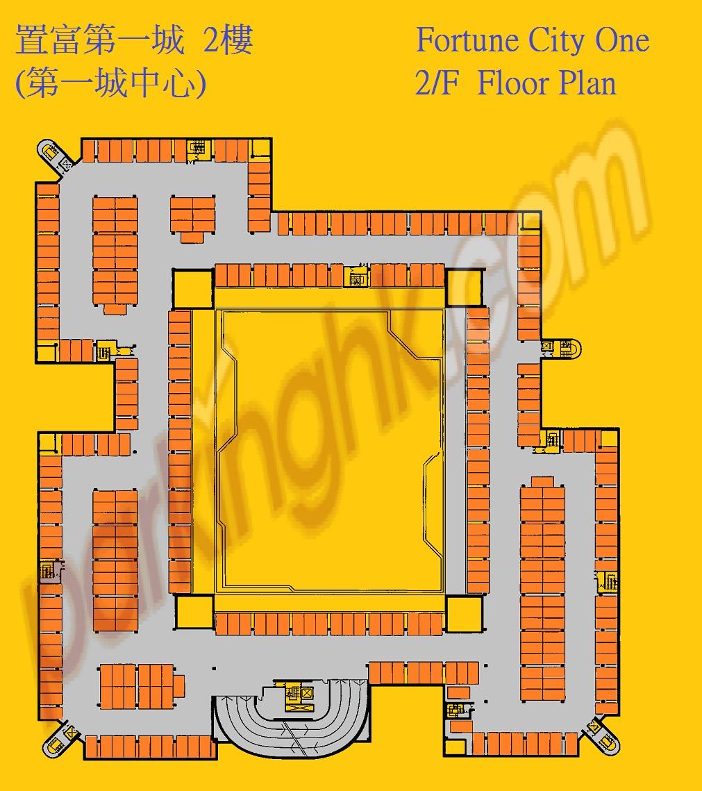  Sha Tin Carpark  Ngan Shing Street  Fortune City One  Floor plan 香港車位.com ParkingHK.com