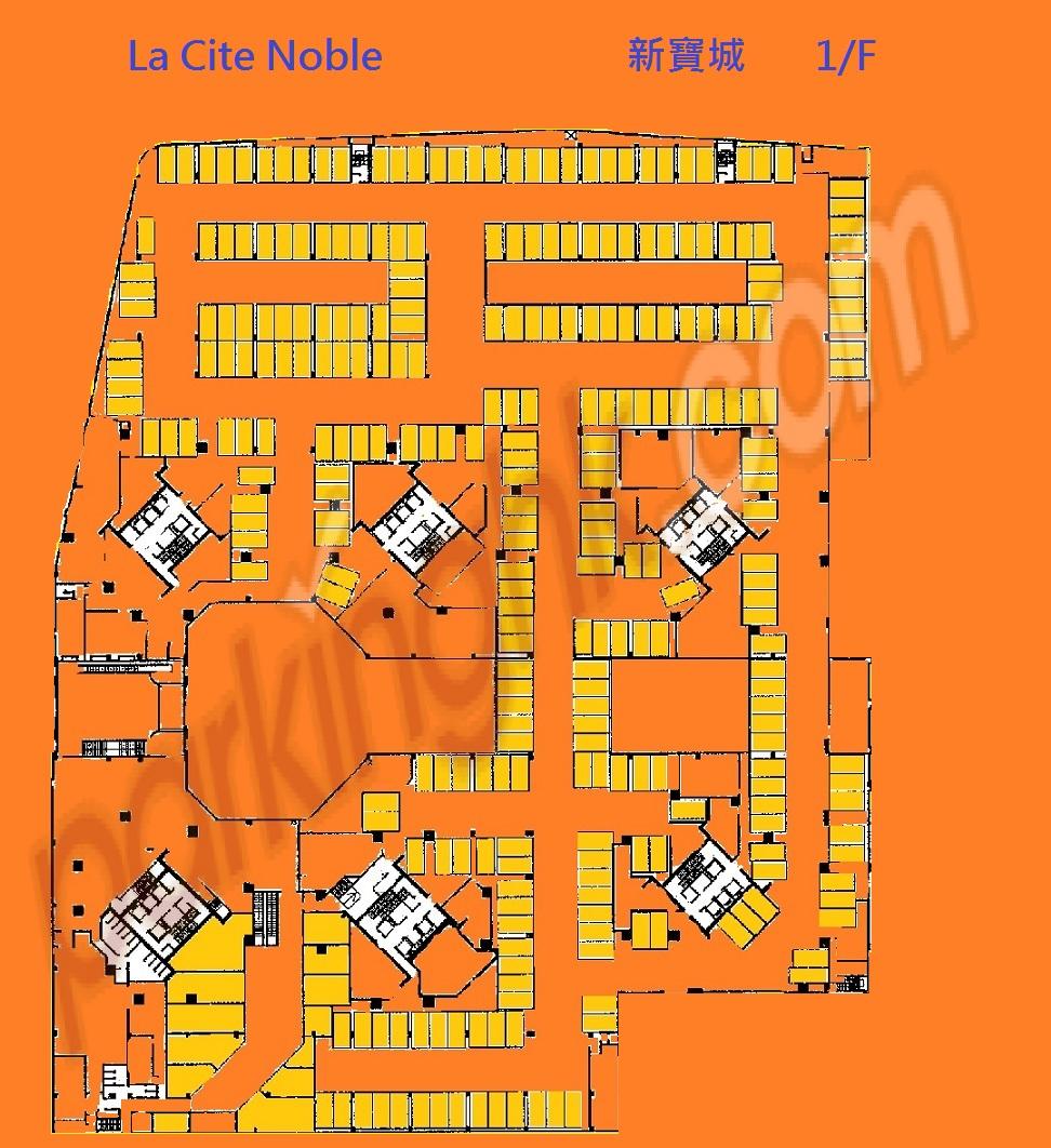  Tseung Kwan O Carpark  Ngan O Road  La Cite Noble  Floor plan 香港車位.com ParkingHK.com