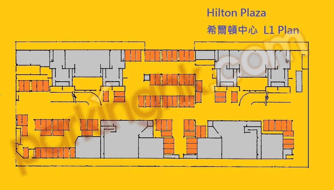  Sha Tin Carpark  Sha Tin Central Street  Hilton Plaza  Floor plan 香港車位.com ParkingHK.com
