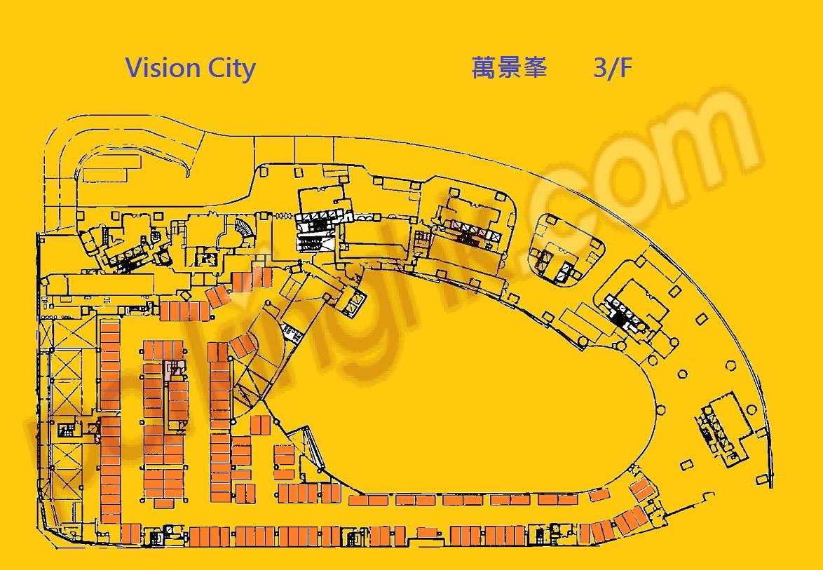  荃灣車位 楊屋道 萬景峯 平面圖 香港車位.com ParkingHK.com