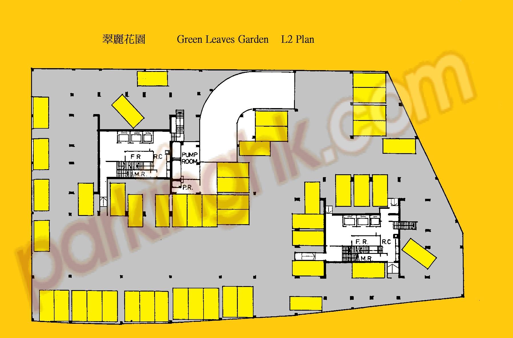  Sha Tin Carpark  Yuen Chau Kok Road  Green Leaves Garden  Floor plan 香港車位.com ParkingHK.com