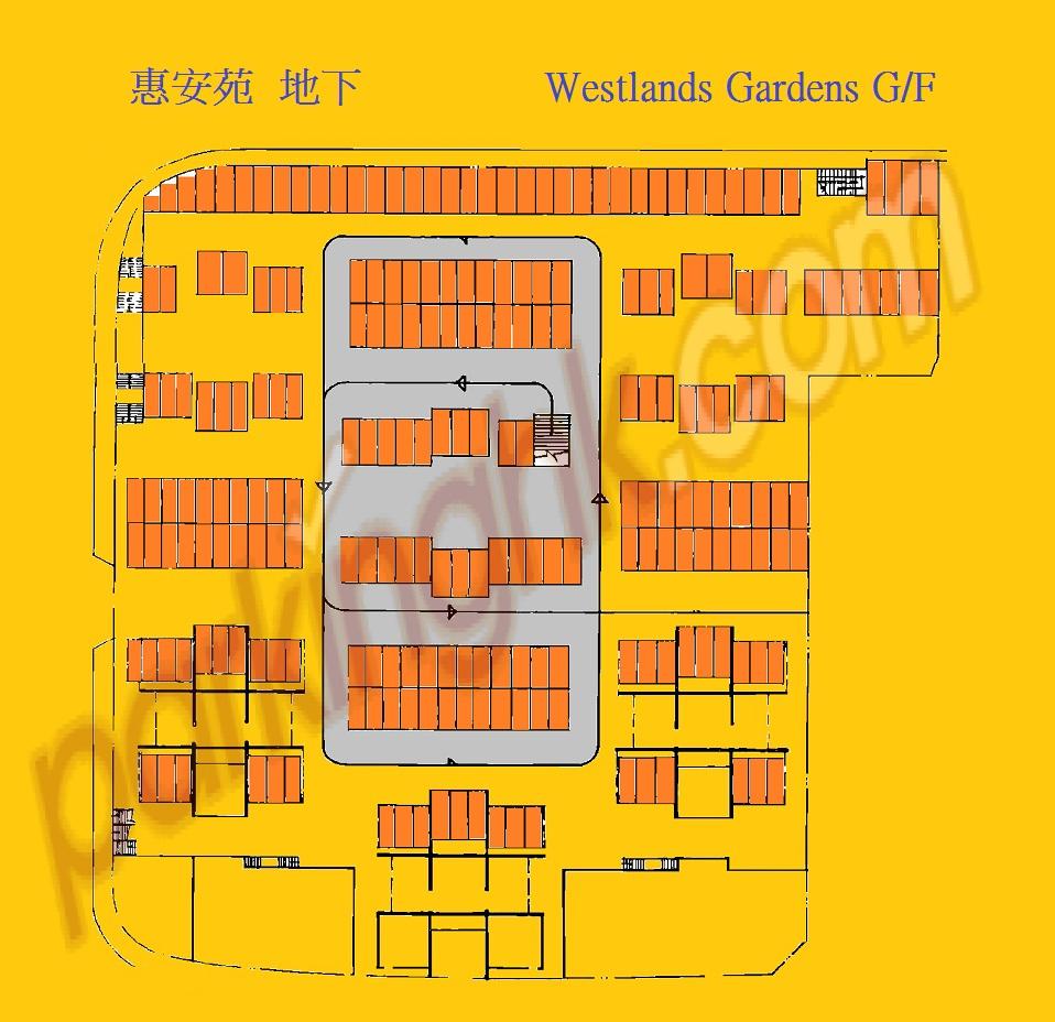  Quarry Bay Carpark  Westlands Road  Westlands Gardens  Floor plan 香港車位.com ParkingHK.com