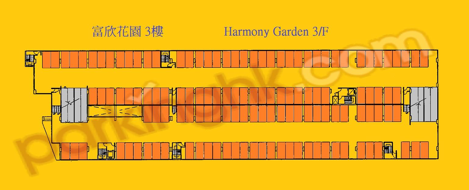  Chai Wan Carpark  Siu Sai Wan Road  Harmony Garden  Floor plan 香港車位.com ParkingHK.com