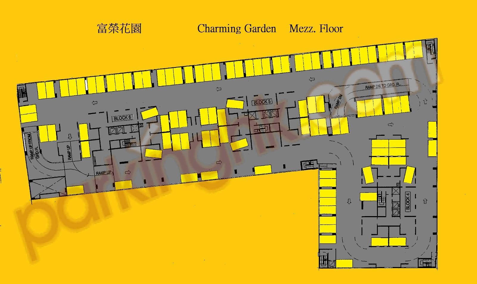  Mong Kok Carpark  Hoi Ting Road  Charming Garden Phase 2  Floor plan 香港車位.com ParkingHK.com