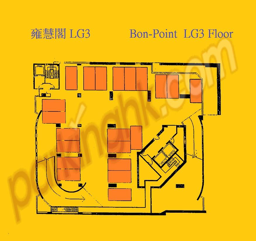  West Mid-Levels Carpark  Bonham Road  Bon-Point  Floor plan 香港車位.com ParkingHK.com