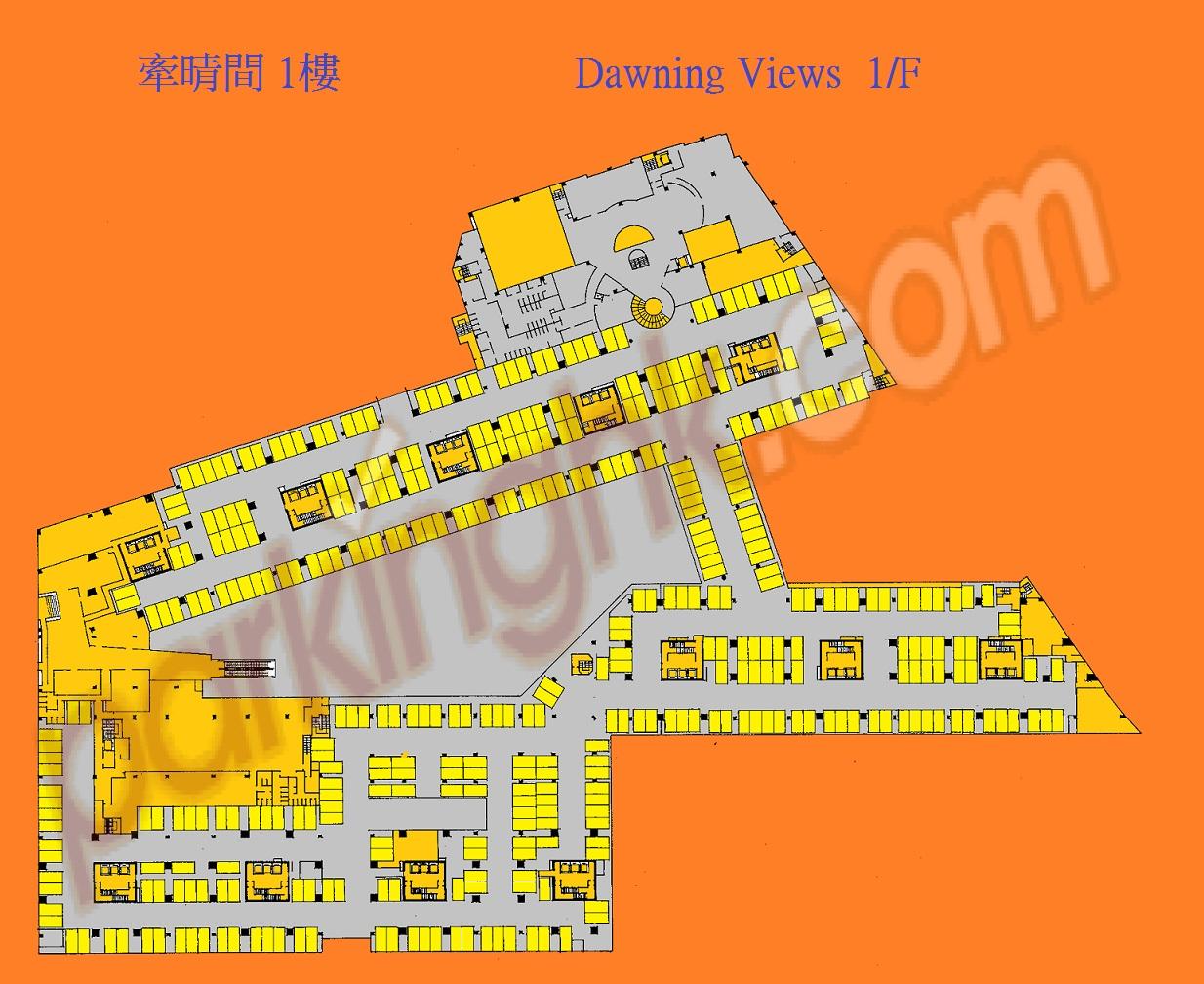  粉嶺車位 一鳴路 牽晴間 平面圖 香港車位.com ParkingHK.com