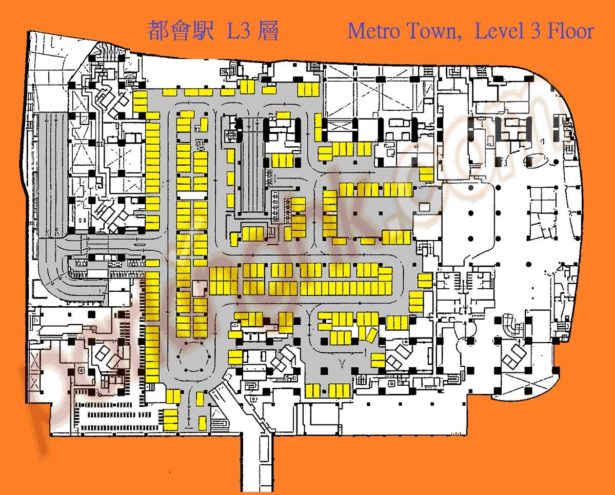  Tseung Kwan O Carpark  King Ling Road   Metro Town  Floor plan 香港車位.com ParkingHK.com