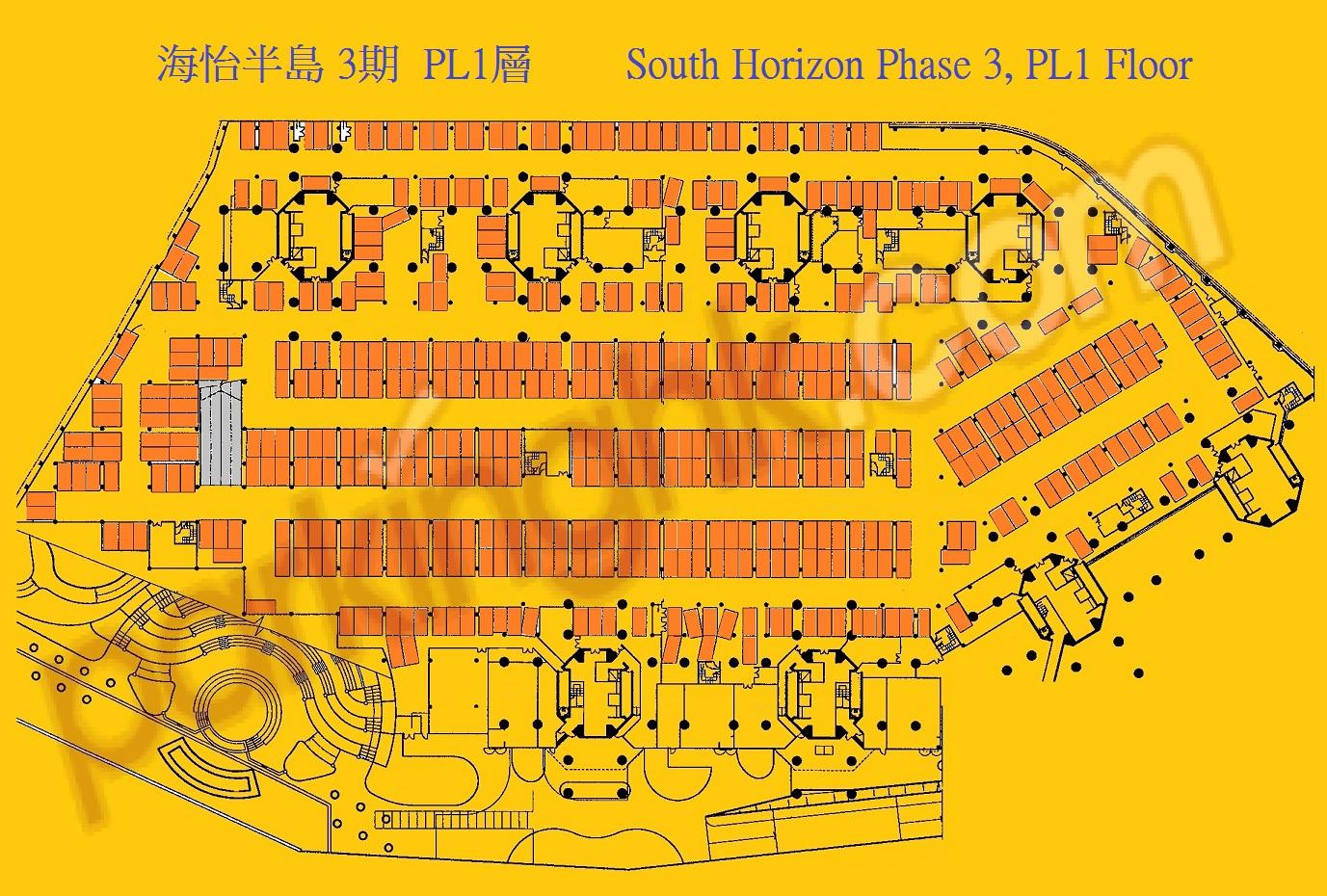  鴨脷洲車位 海怡路 海怡半島 3期 平面圖 香港車位.com ParkingHK.com