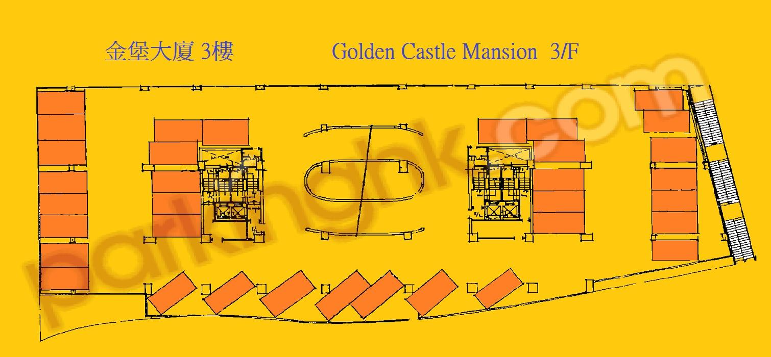  Fortress Hill Carpark  Fortress Hill Road  Golden Castle Mansion  Floor plan 香港車位.com ParkingHK.com