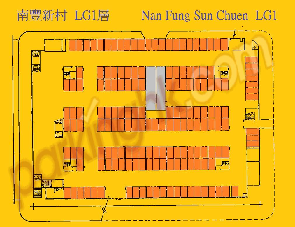  Quarry Bay Carpark  Greig Crescent  Nan Fung Sun Chuen  Floor plan 香港車位.com ParkingHK.com