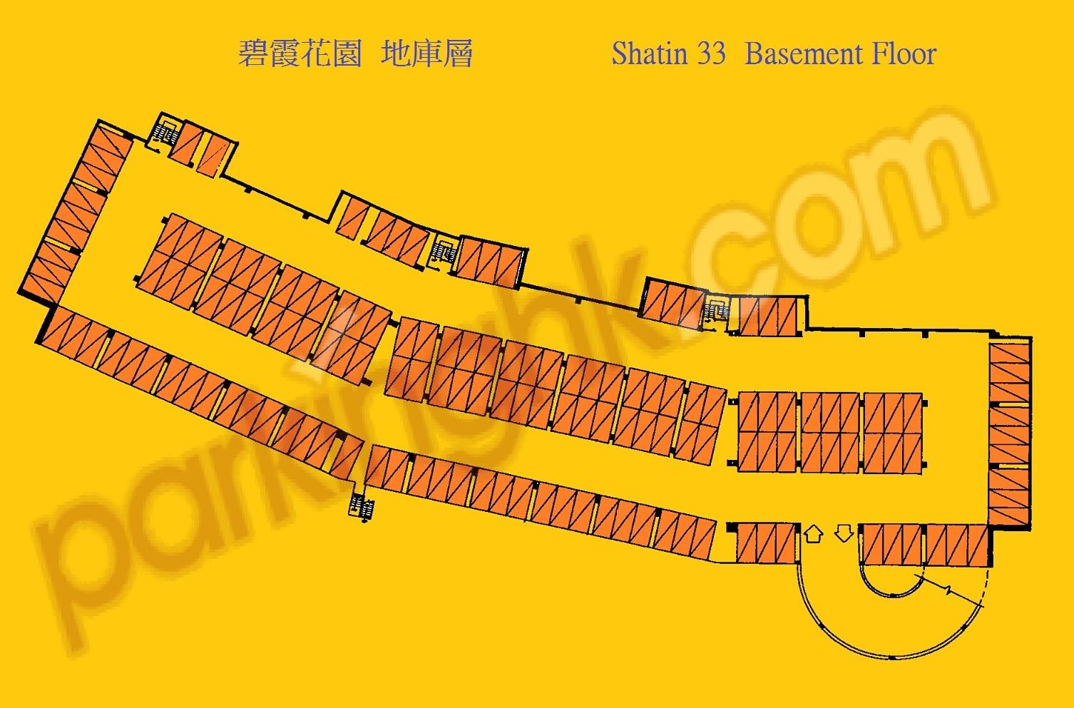  火炭車位 穗禾路 碧霞花園 平面圖 香港車位.com ParkingHK.com