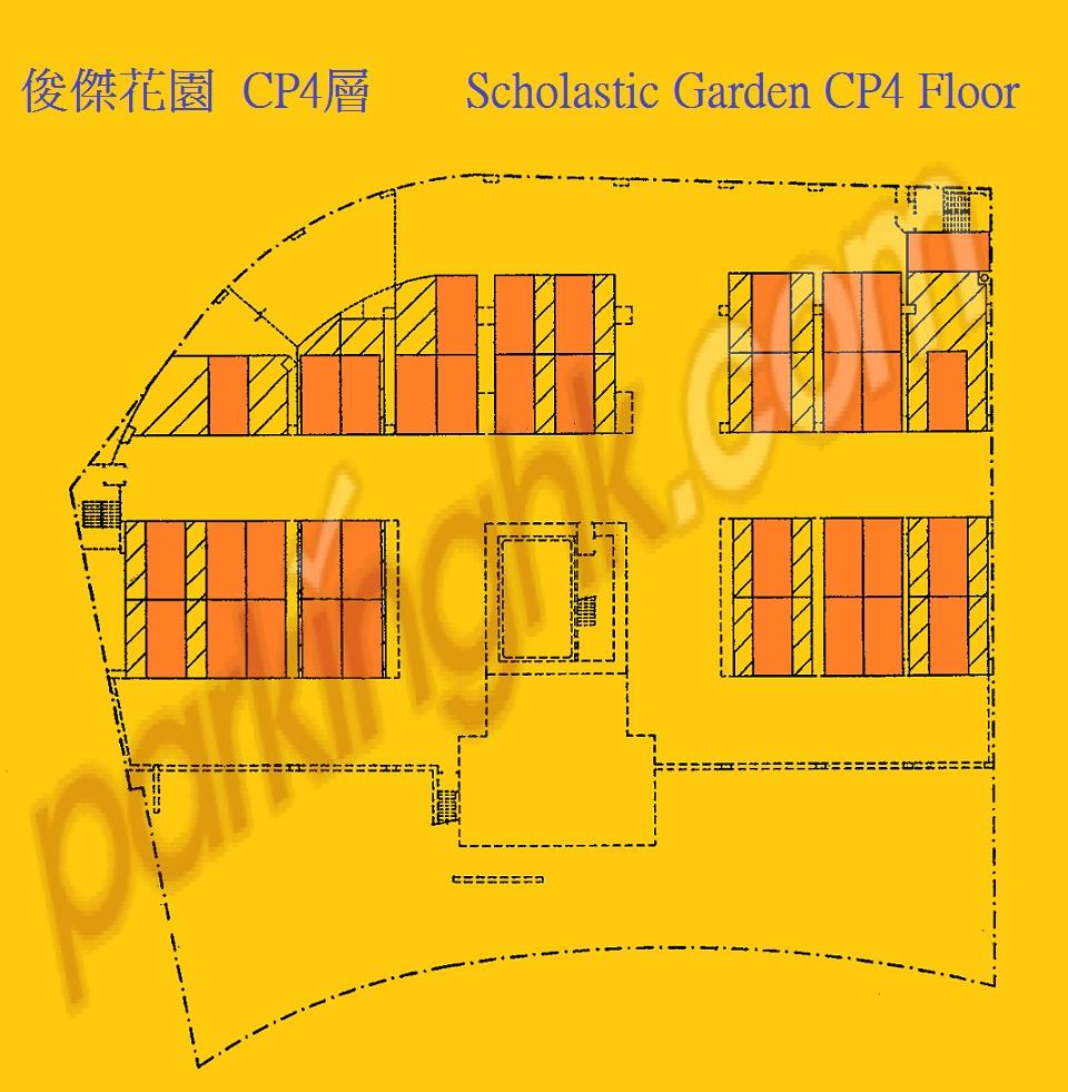  西半山車位 列堤頓道 俊傑花園 平面圖 香港車位.com ParkingHK.com