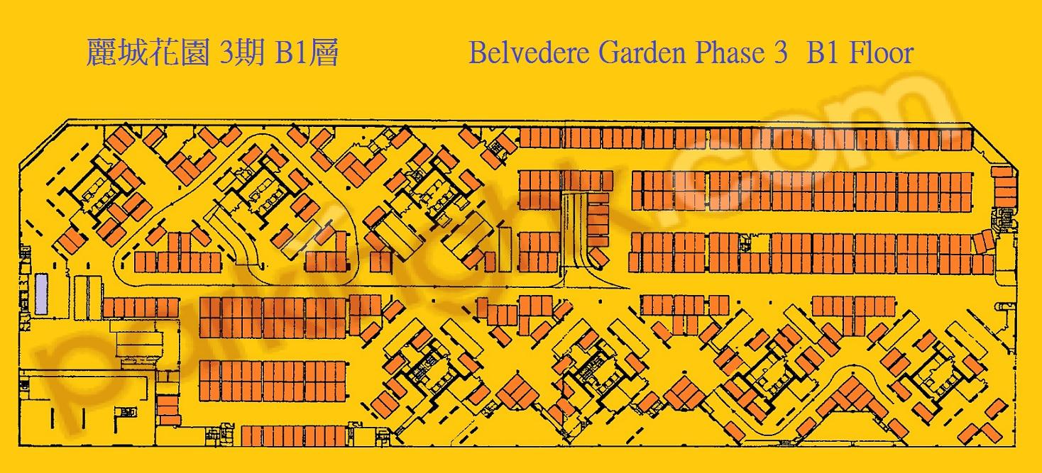  荃灣車位 青山公路 - 荃灣段 麗城花園 3期 平面圖 香港車位.com ParkingHK.com