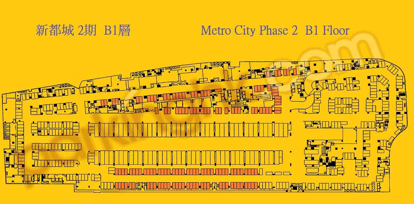  將軍澳車位 欣景路 新都城 2期 平面圖 香港車位.com ParkingHK.com