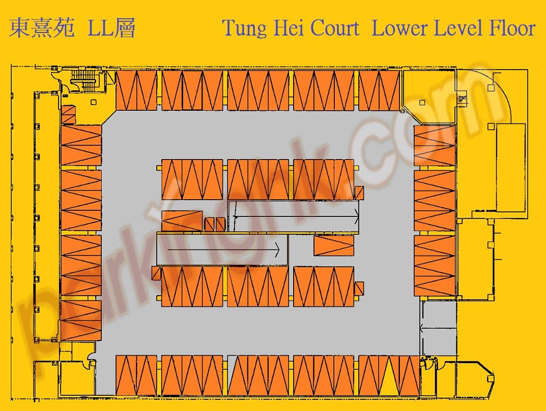  Sai Wan Ho Carpark  Yiu Hing Road  Tung Hei Court  Floor plan 香港車位.com ParkingHK.com