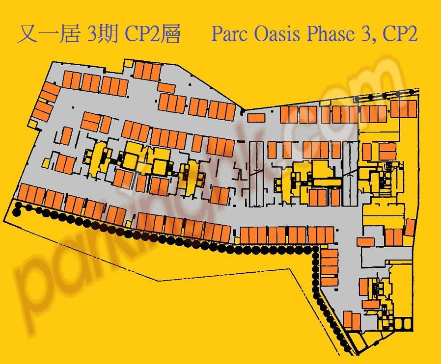  Yau Yat Chuen Carpark  Parc Oasis Road  Parc Oasis Phase 3  Floor plan 香港車位.com ParkingHK.com