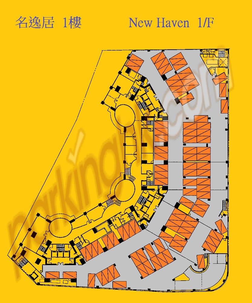  Tsuen Wan Carpark  Sha Tsui Road  New Haven  Floor plan 香港車位.com ParkingHK.com