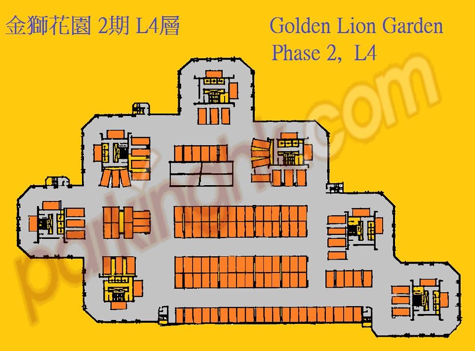  大圍車位 隔田街 金獅花園 2期 平面圖 香港車位.com ParkingHK.com