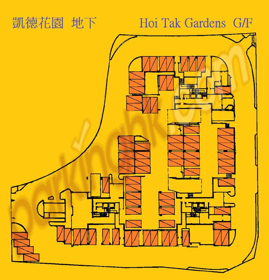  Tuen Mun Carpark  Wing Fat Lane  Hoi Tak Gardens  Floor plan 香港車位.com ParkingHK.com