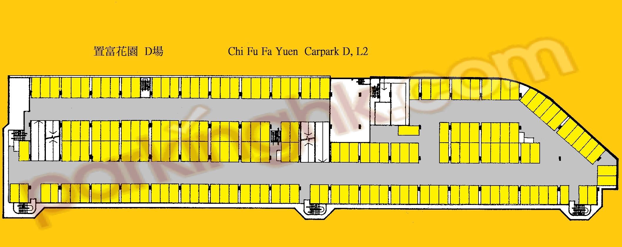  香港仔車位 置富道 置富花園 D場 平面圖 香港車位.com ParkingHK.com