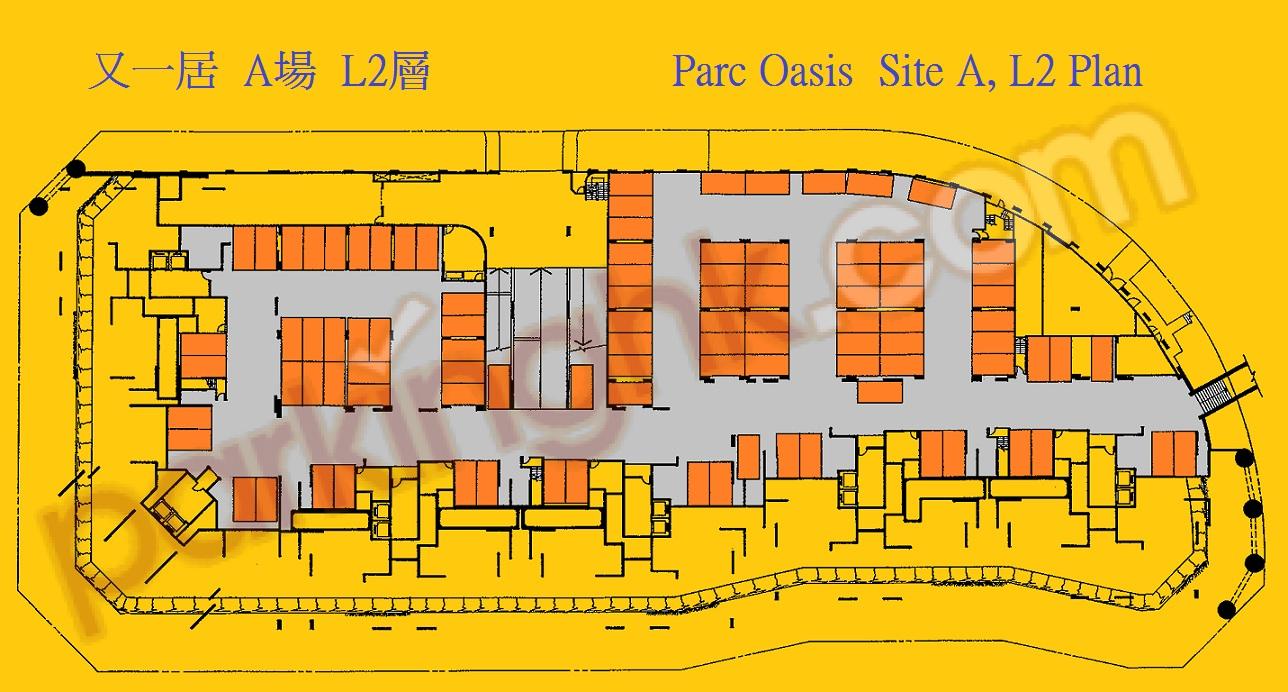  又一村車位 又一居道 又一居 A場 平面圖 香港車位.com ParkingHK.com