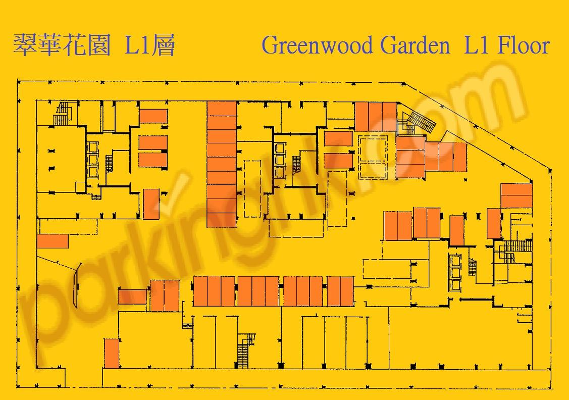 沙田車位 沙角街 翠華花園 平面圖 香港車位.com ParkingHK.com