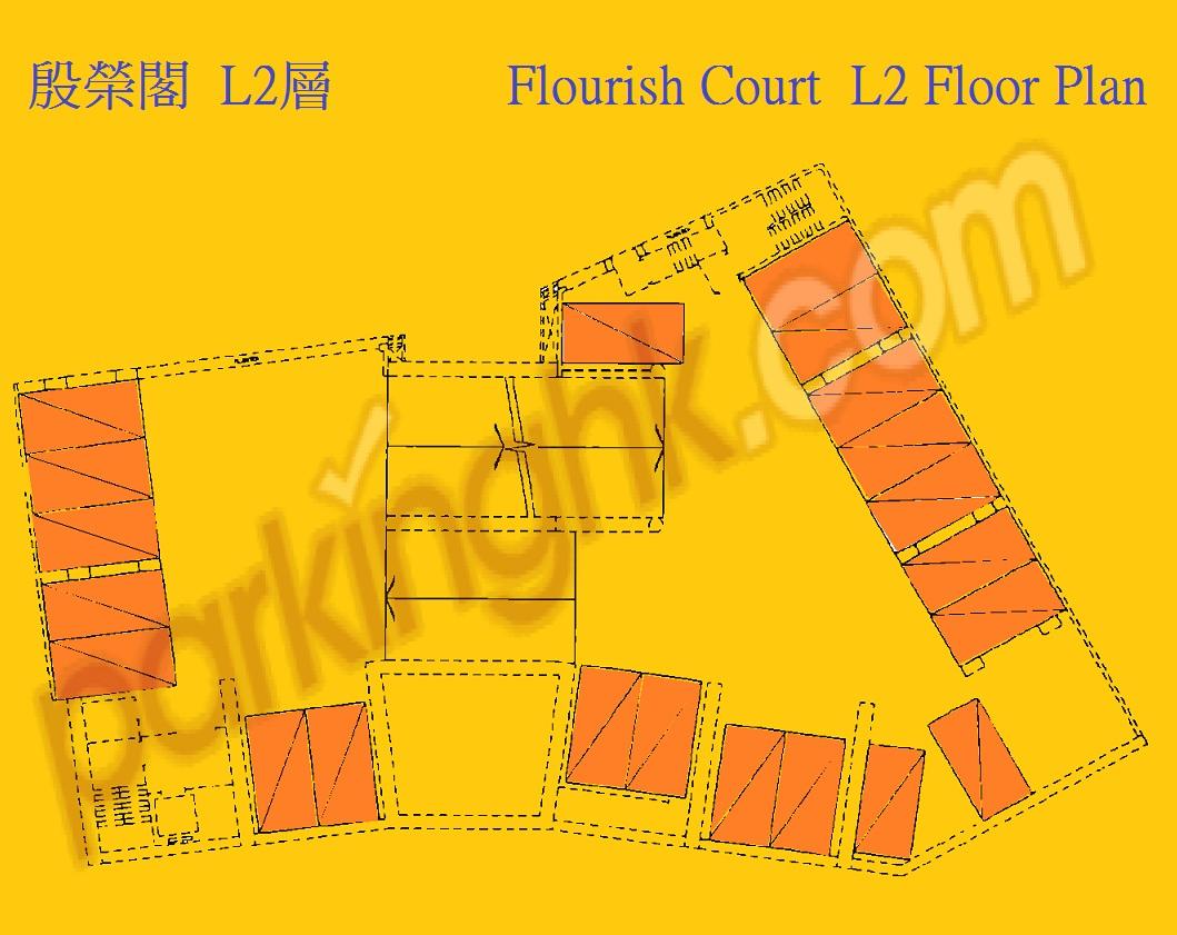  Mid-Levels Carpark  Conduit Road  Flourish Court  Floor plan 香港車位.com ParkingHK.com