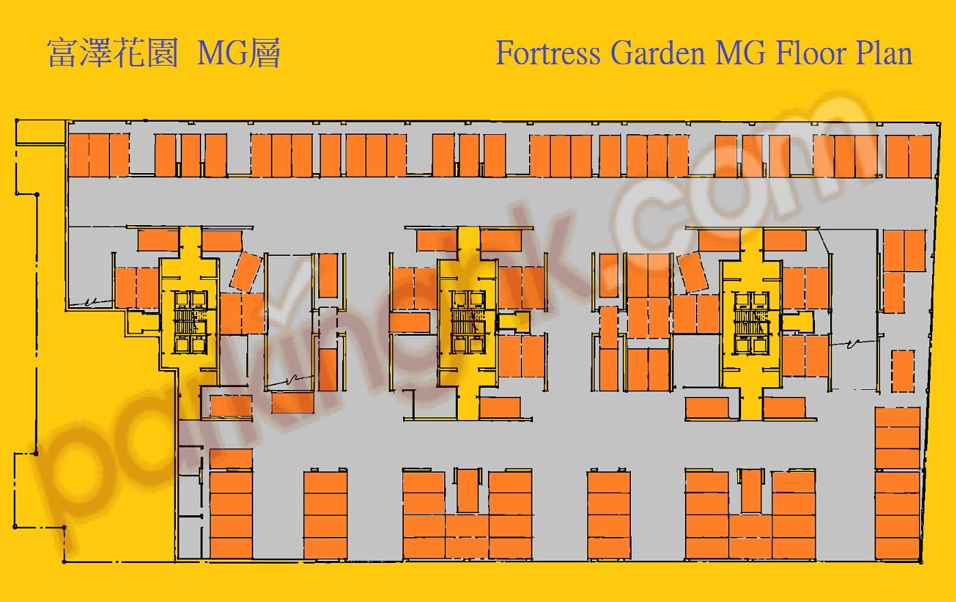  北角車位 炮台山道 富澤花園 平面圖 香港車位.com ParkingHK.com