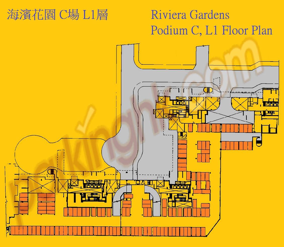  荃灣車位 怡康街 海濱花園 平面圖 香港車位.com ParkingHK.com