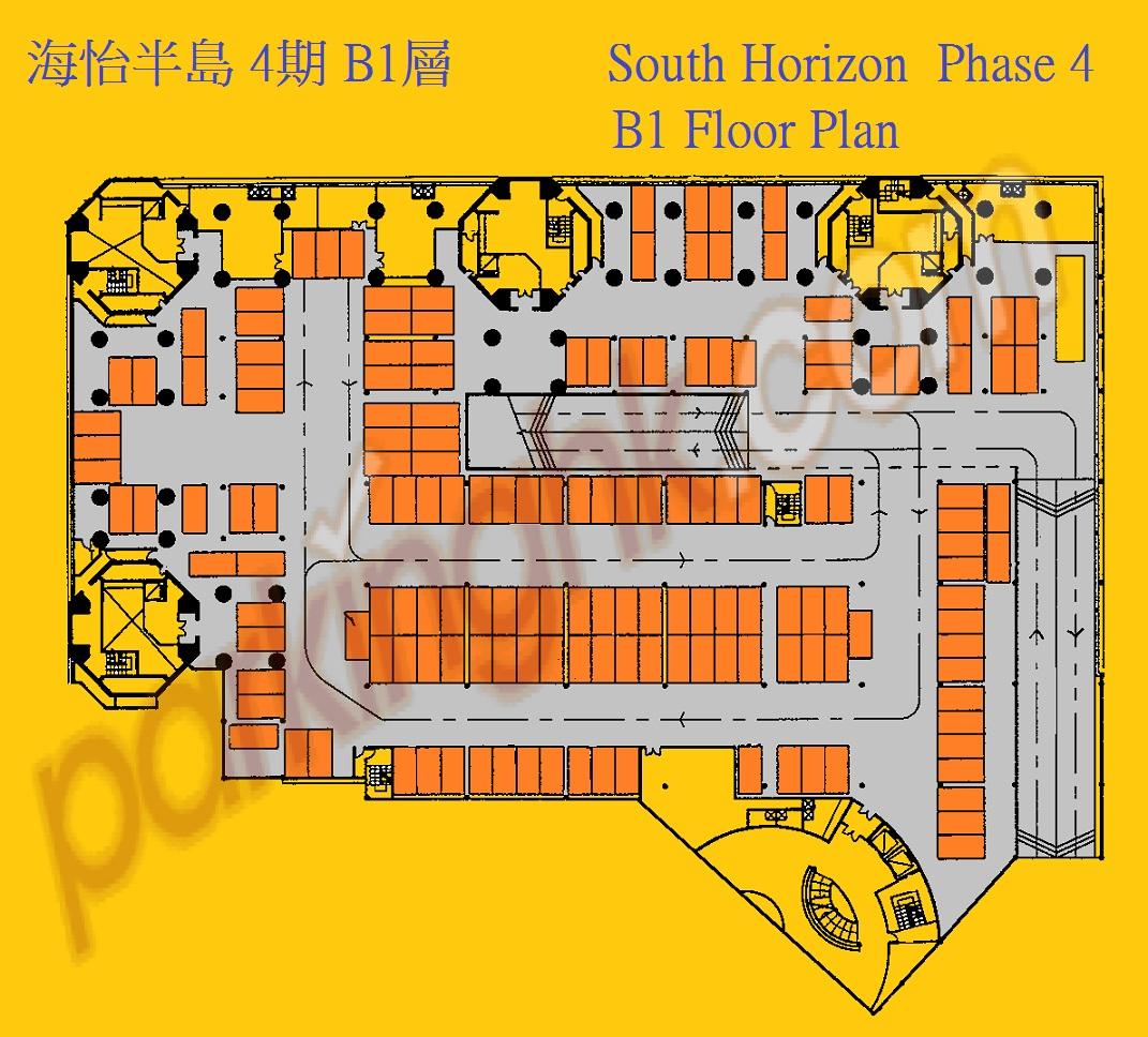  Ap Lei Chau Carpark  Yi Nam Road  South Horizons Phase 4  Floor plan 香港車位.com ParkingHK.com