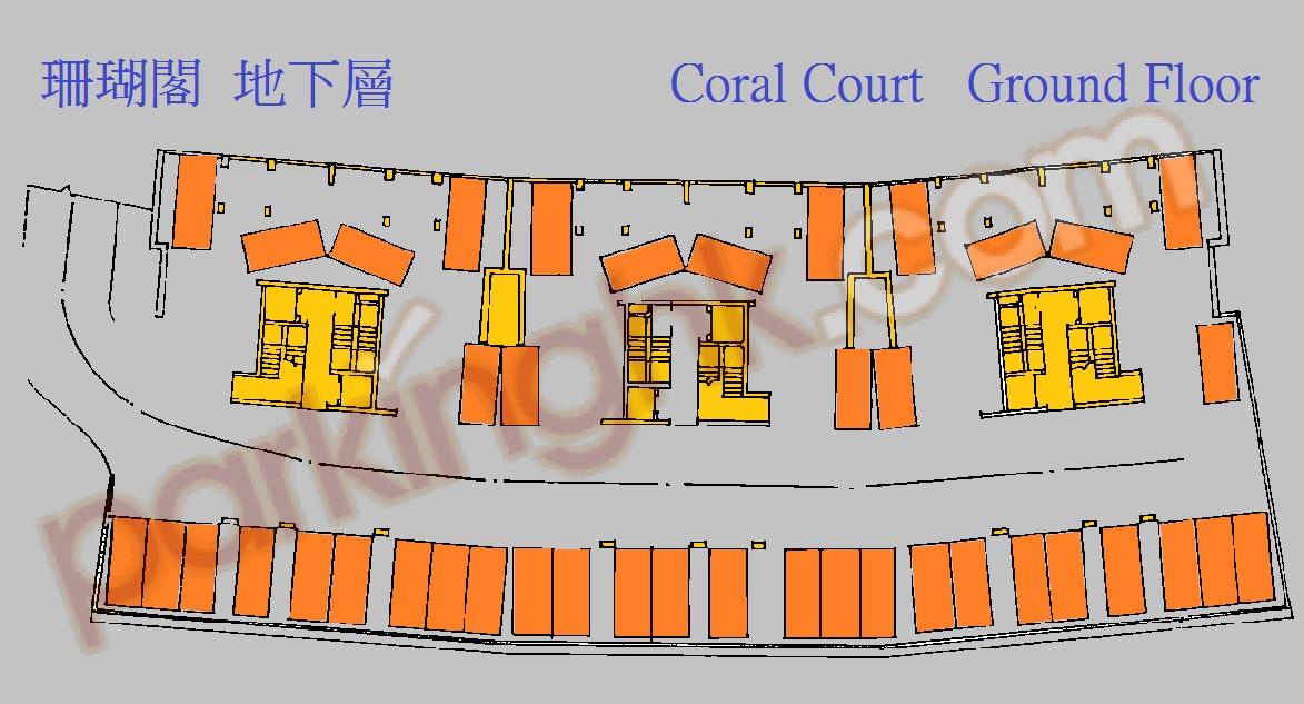  北角車位 天后廟道 珊瑚閣 平面圖 香港車位.com ParkingHK.com