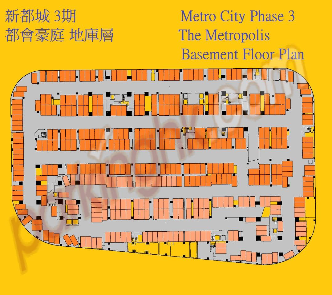  Tseung Kwan O Carpark  Mau Yip Road  Metro City Phase 3 The Metropolis  Floor plan 香港車位.com ParkingHK.com