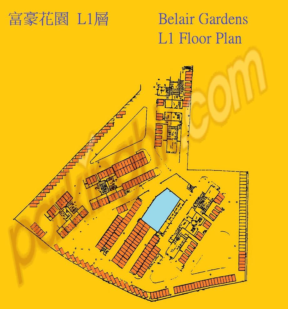  Sha Tin Carpark  Tai Chung Kiu Road  Belair Gardens  Floor plan 香港車位.com ParkingHK.com