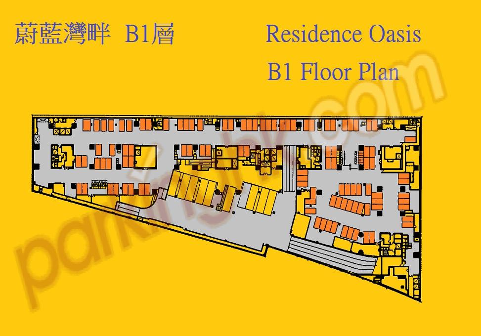  Tseung Kwan O Carpark  Pui Shing Road  Residence Oasis  Floor plan 香港車位.com ParkingHK.com