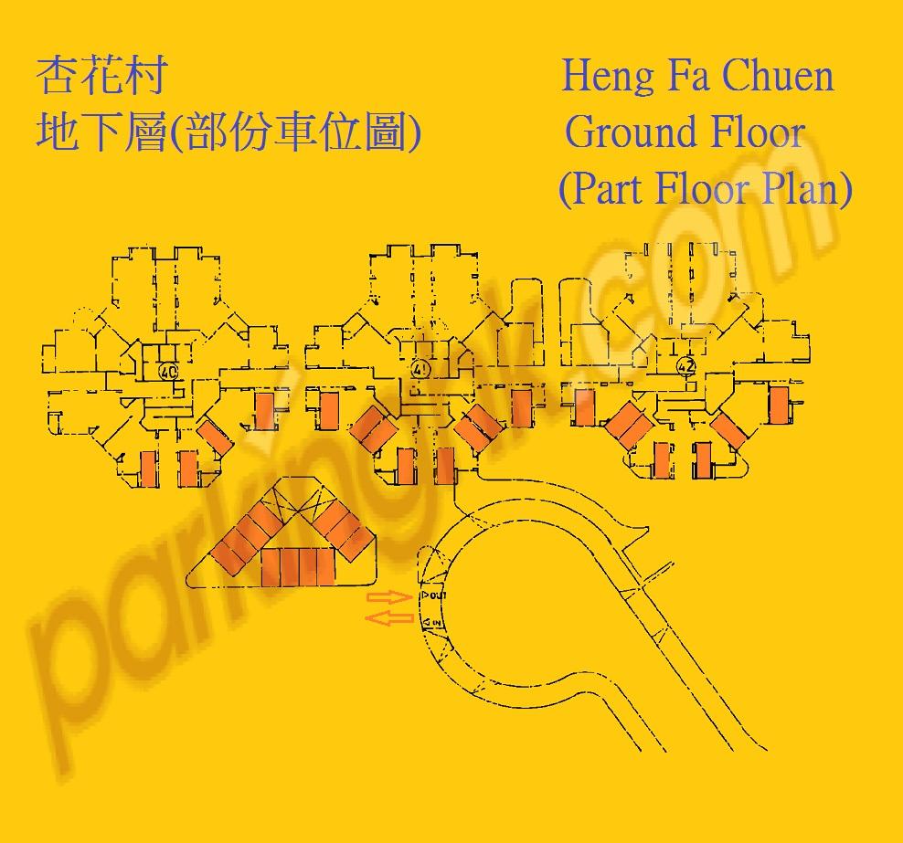  Chai Wan Carpark  Shing Tai Road  Heng Fa Chuen  Floor plan 香港車位.com ParkingHK.com