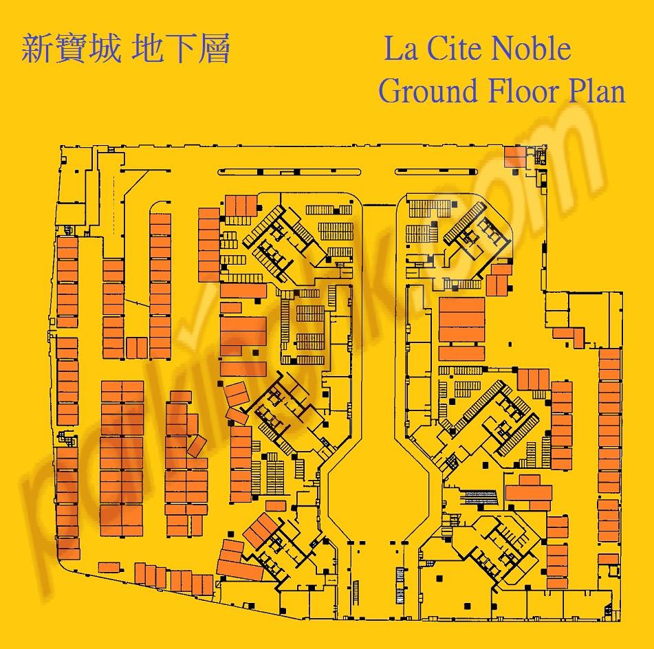  Tseung Kwan O Carpark  Ngan O Road  La Cite Noble  Floor plan 香港車位.com ParkingHK.com